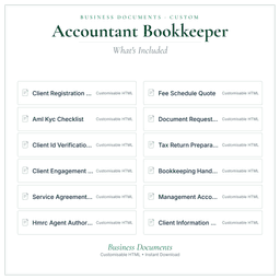 Business Documents — Custom — What's included