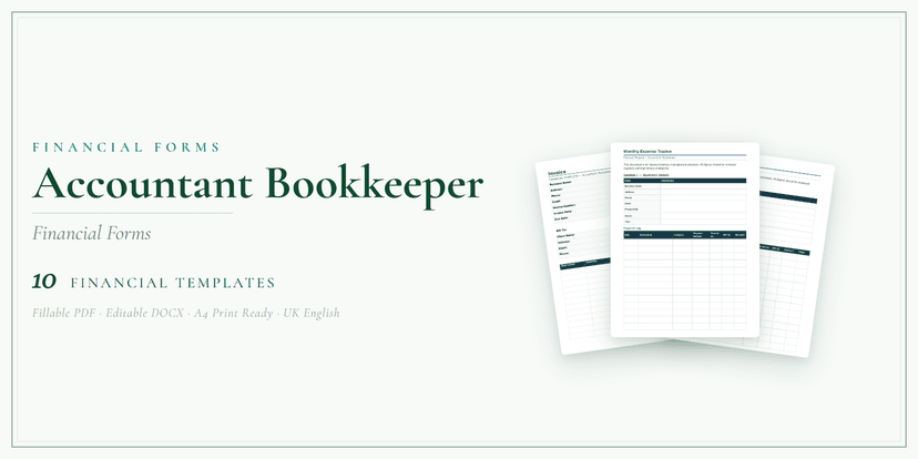 Financial Forms Bundle — Standard