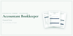 Financial Forms Bundle — Standard — Product overview