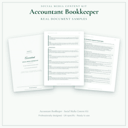 Social Media Content Kit — Sample document pages