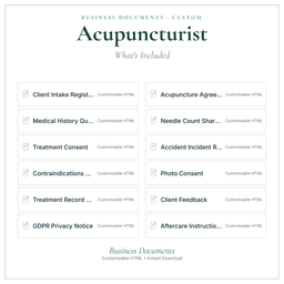 Business Documents — Custom — What's included