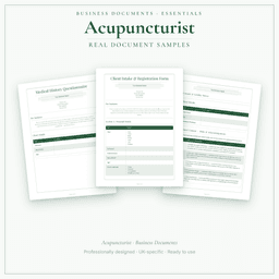 Business Documents — Essential — Sample document pages
