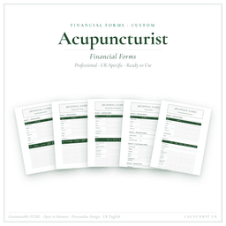 Financial Forms Bundle — Custom — Product card