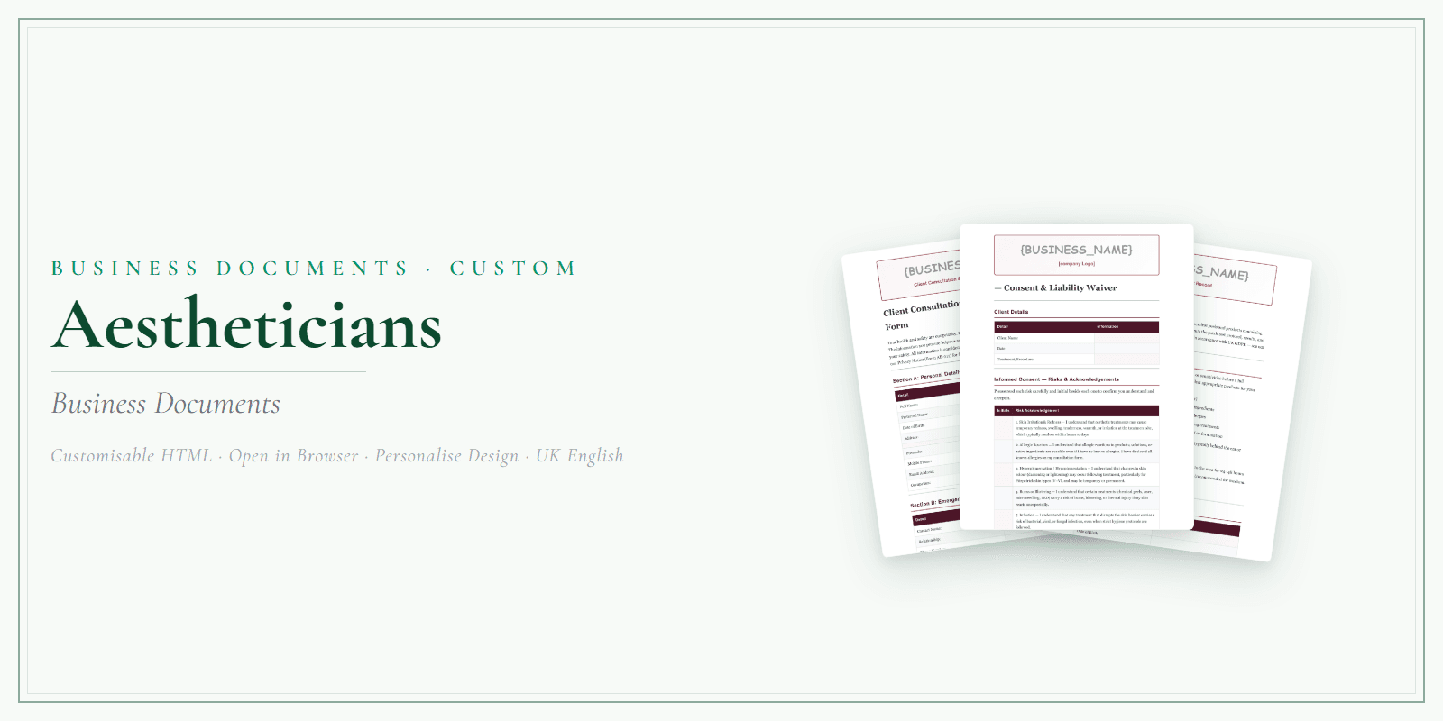 Business Documents — Custom — Product overview