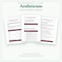 Business Documents — Custom — Sample document pages