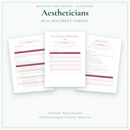 Business Documents — Standard — Sample document pages