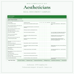 MTD Compliance Kit — Premium — Sample document pages