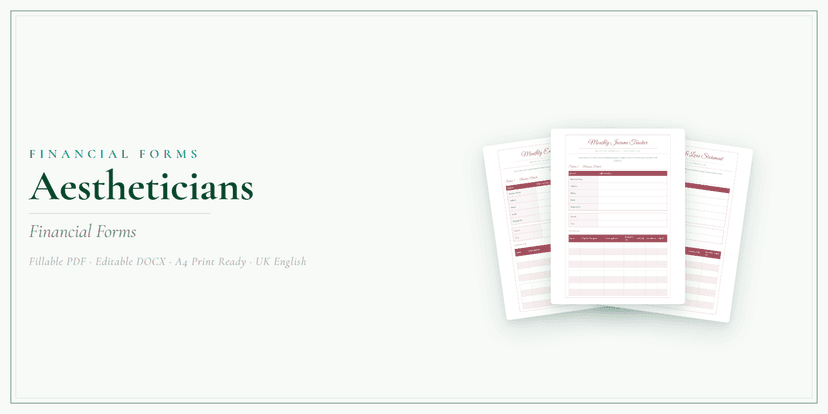 Financial Forms Bundle — Premium