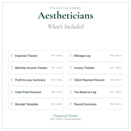 Financial Forms Bundle — Premium — What's included