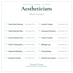 Financial Forms Bundle — Custom — What's included