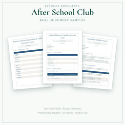 Business Documents — Standard — Sample document pages