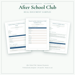 Business Documents — Standard — Sample document pages