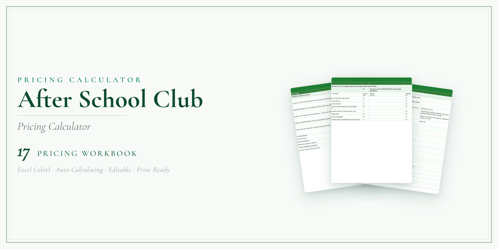 Pricing Calculator — Premium — Product overview