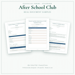 Financial Forms Bundle — Standard — Sample document pages