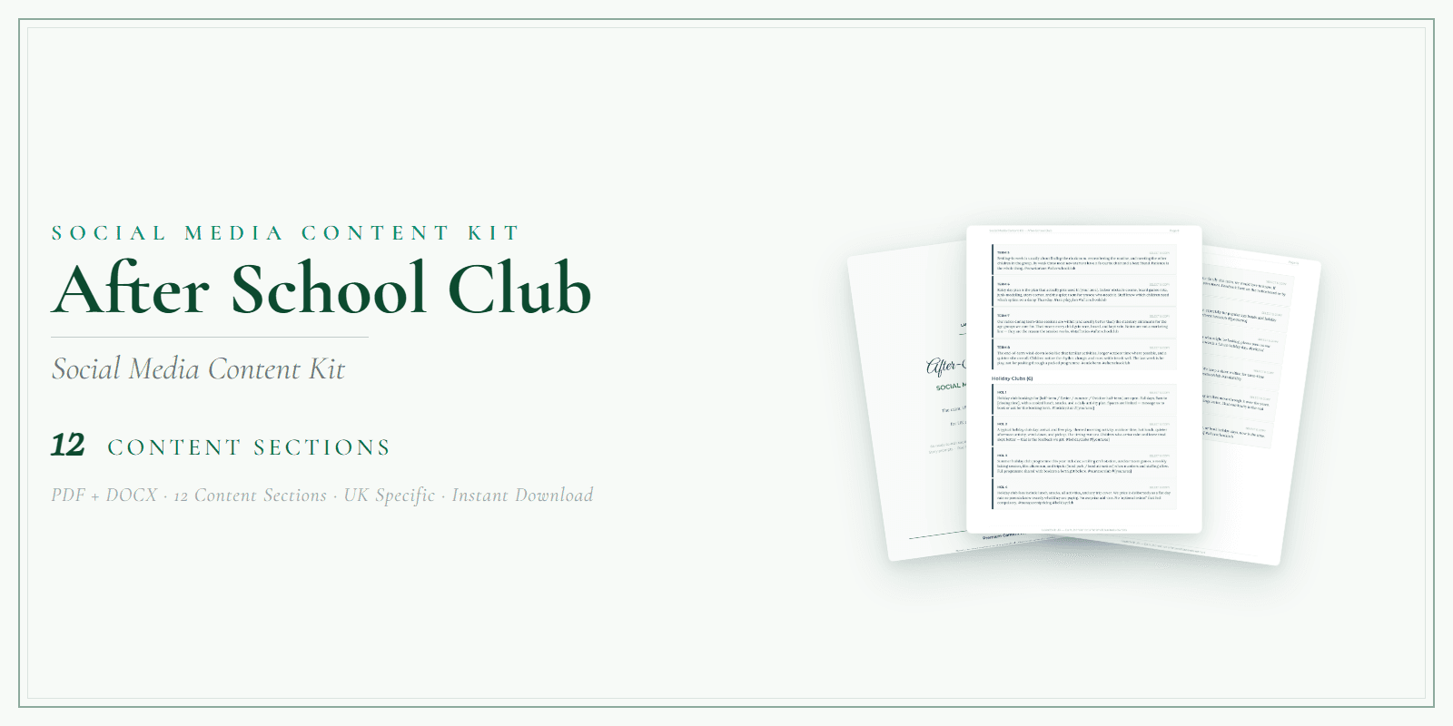 Social Media Content Kit — Product overview