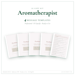 Aromatherapist — AI Copy Kit, PDF and editable DOCX product preview