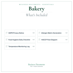 Business Documents — Essential — What's included