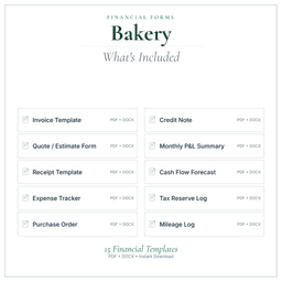 Financial Forms Bundle — Premium — What's included