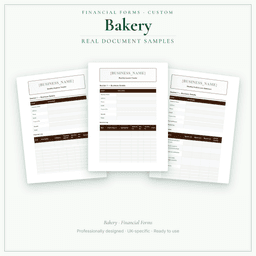 Financial Forms Bundle — Custom — Sample document pages