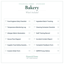 Financial Forms Bundle — Standard — What's included