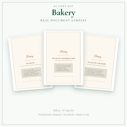 AI Copy Kit — Sample document pages