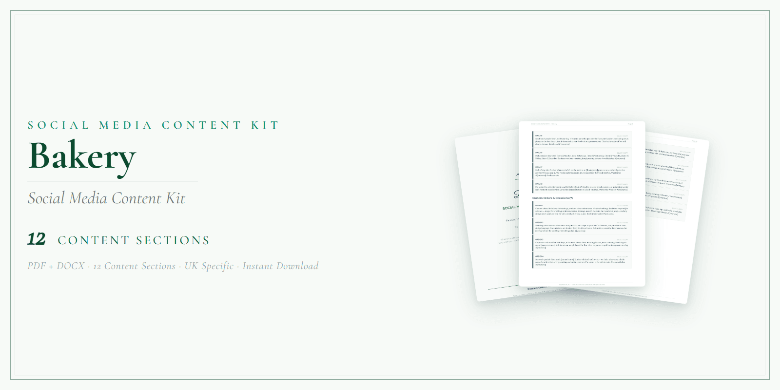 Social Media Content Kit — Product overview