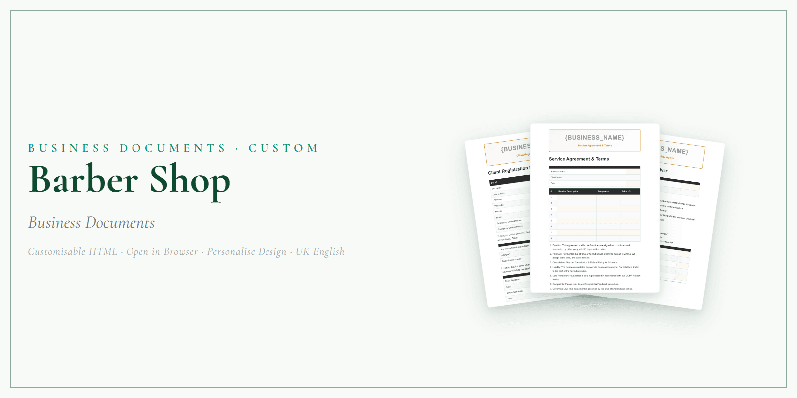 Business Documents — Custom — Product overview