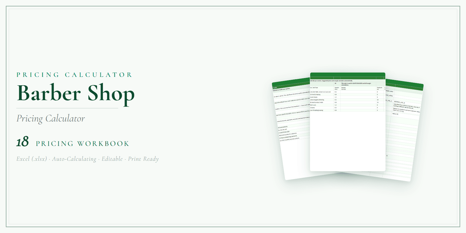 Pricing Calculator — Premium — Product overview