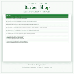 Pricing Calculator — Premium — Sample document pages