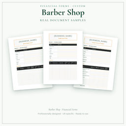 Financial Forms Bundle — Custom — Sample document pages