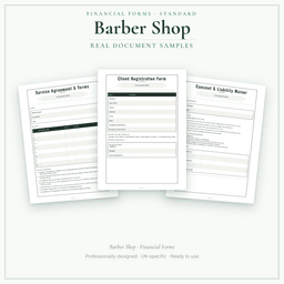 Financial Forms Bundle — Standard — Sample document pages