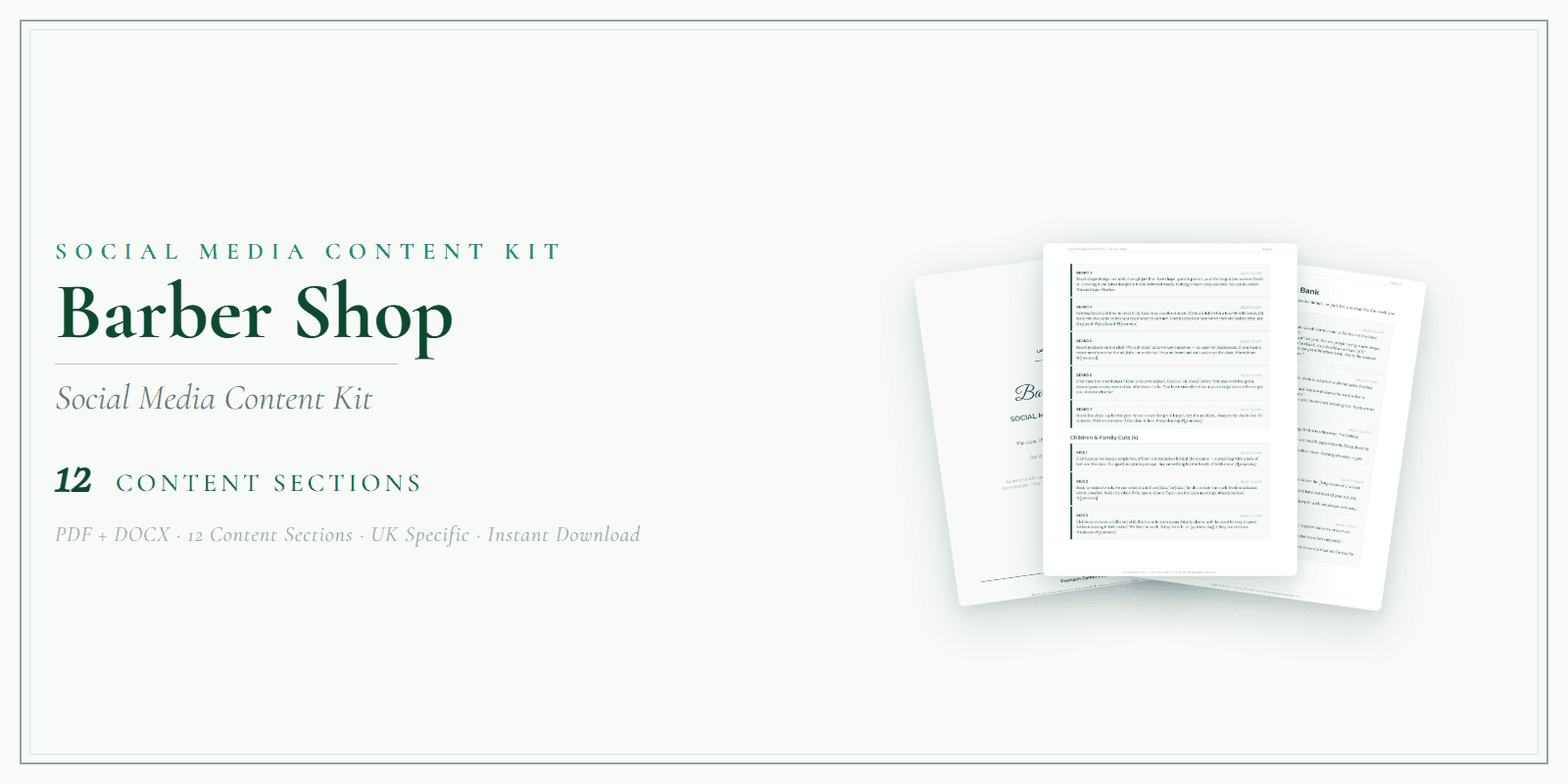 Social Media Content Kit — Product overview