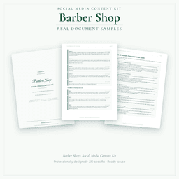 Social Media Content Kit — Sample document pages