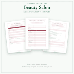 Business Documents — Premium — Sample document pages