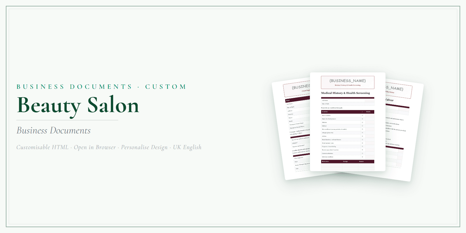 Business Documents — Custom — Product overview