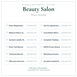 Business Documents — Custom — What's included