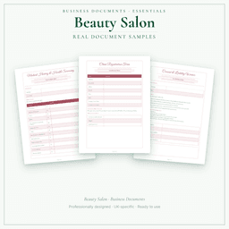 Business Documents — Essential — Sample document pages