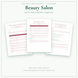 Business Documents — Standard — Sample document pages