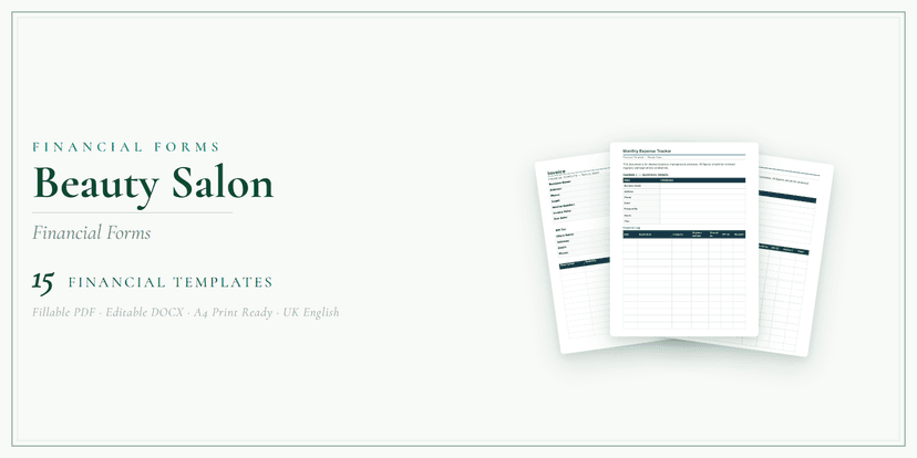 Financial Forms Bundle — Standard