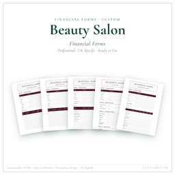 Financial Forms Bundle — Custom — Product card