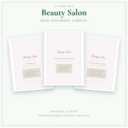 AI Copy Kit — Sample document pages