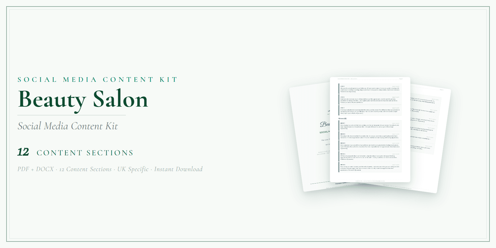 Social Media Content Kit — Product overview