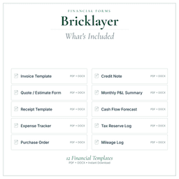 Financial Forms Bundle — Premium — What's included