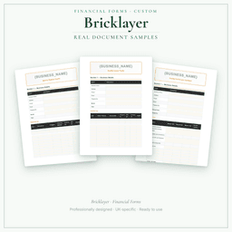 Financial Forms Bundle — Custom — Sample document pages