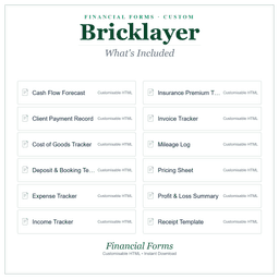 Financial Forms Bundle — Custom — What's included