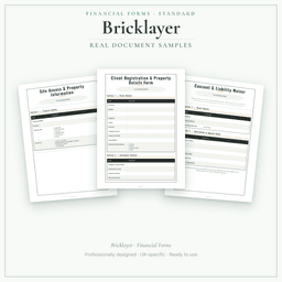 Financial Forms Bundle — Standard — Sample document pages