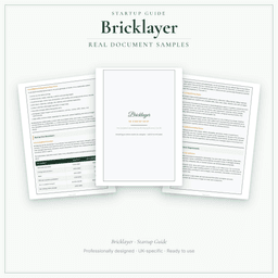 Bricklayer — Startup Guide, PDF guide sample pages