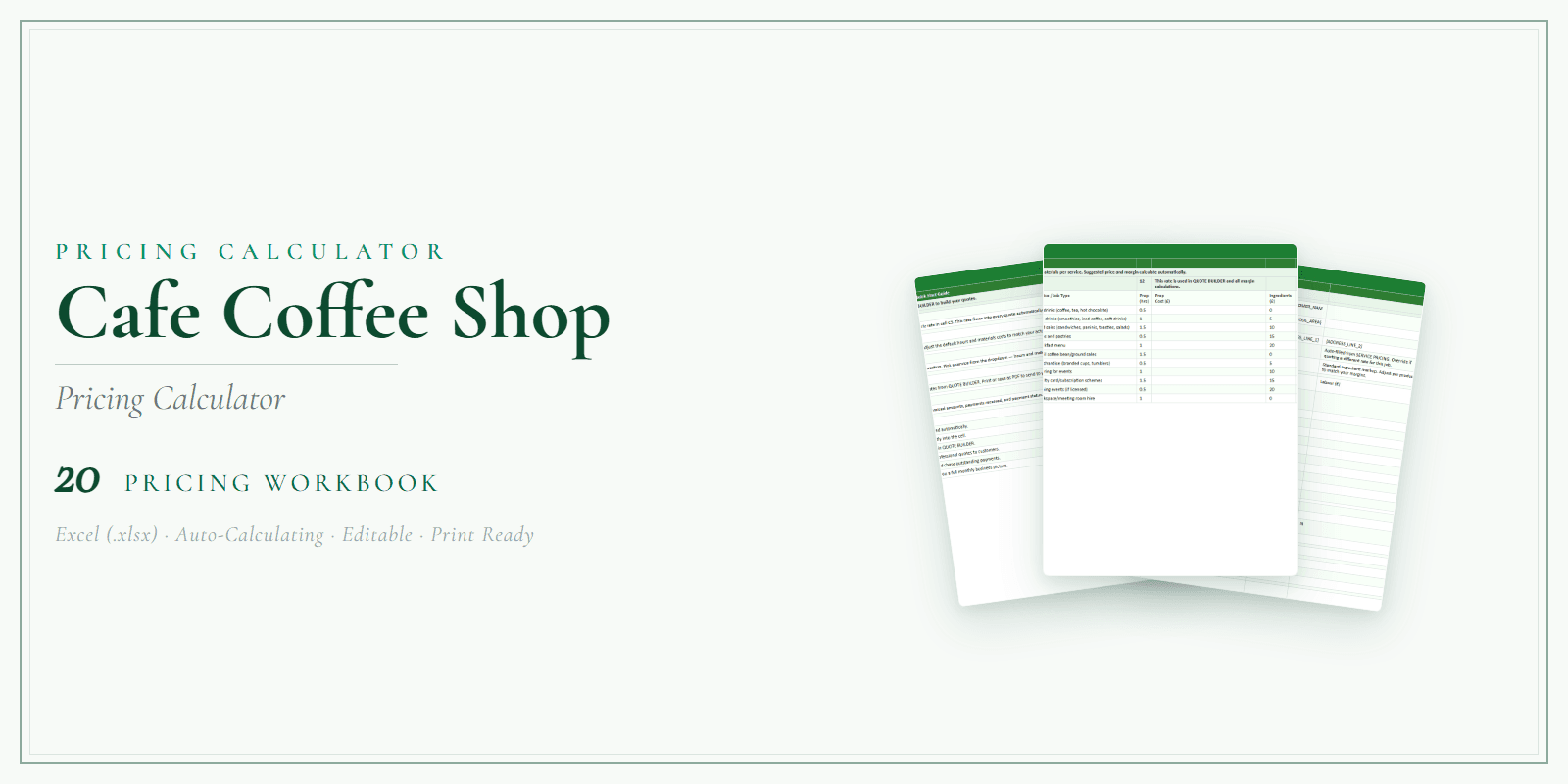 Pricing Calculator — Premium — Product overview