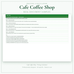 Pricing Calculator — Premium — Sample document pages