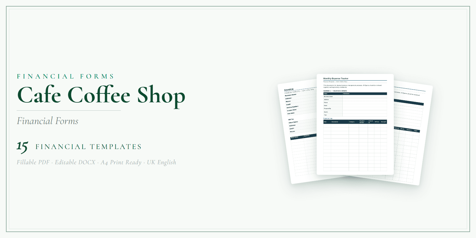 Financial Forms Bundle — Premium — Product overview